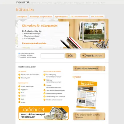 www.traguiden.se startsida 2015