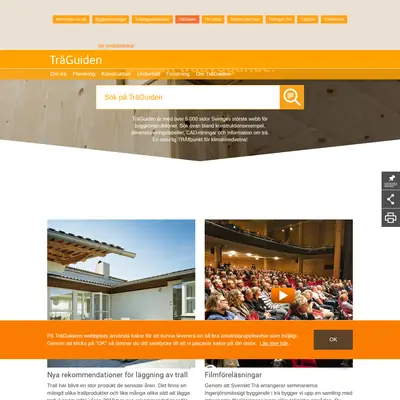 www.traguiden.se startsida 2019
