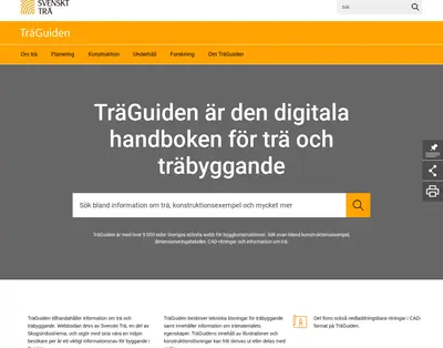 www.traguiden.se startsida 2022