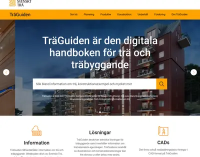 www.traguiden.se startsida 2023