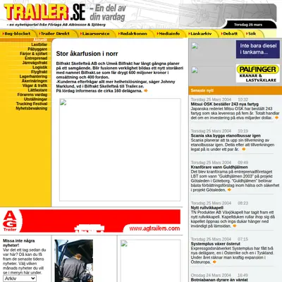 Trailer startsida 2003