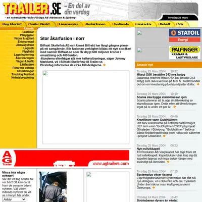 Trailer startsida 2004