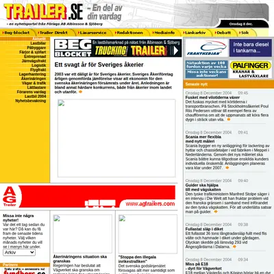Trailer startsida 2005
