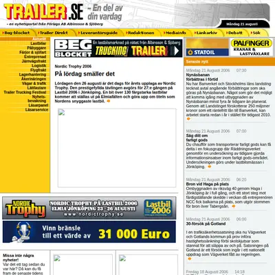 Trailer startsida 2006