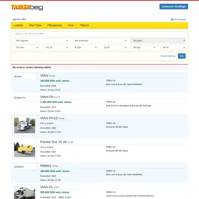 www.trailerbeg.se startsida 2016