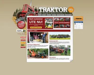www.traktor.se startsida 2013