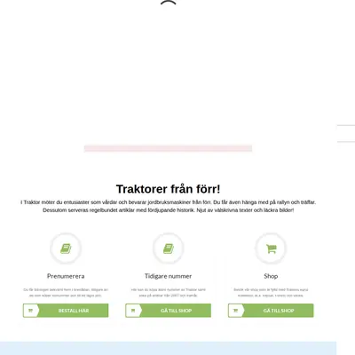 www.traktor.se startsida 2022
