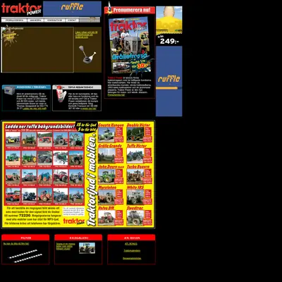 Traktor Power startsida 2007