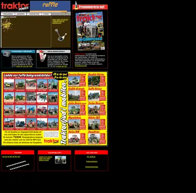 Traktor Power startsida 2009