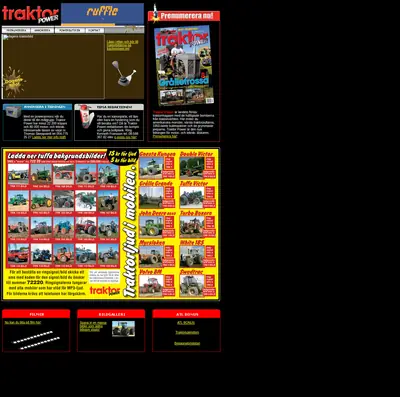 Traktor Power startsida 2011