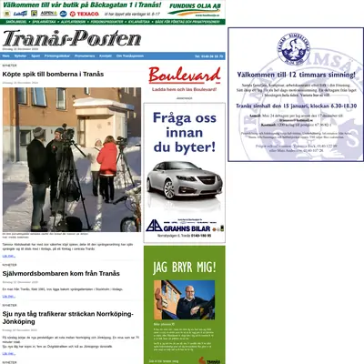 Tranås - Posten startsida 2010