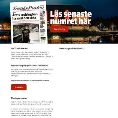 Tranås - Posten startsida 2023