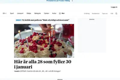 Tranås - Posten startsida 2026