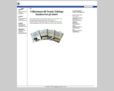 www.tranastidning.se startsida 2007
