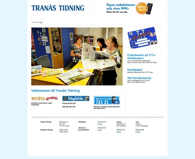 www.tranastidning.se startsida 2009