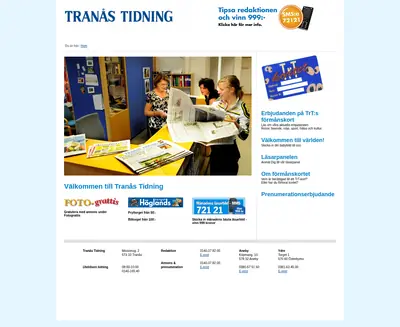 www.tranastidning.se startsida 2011