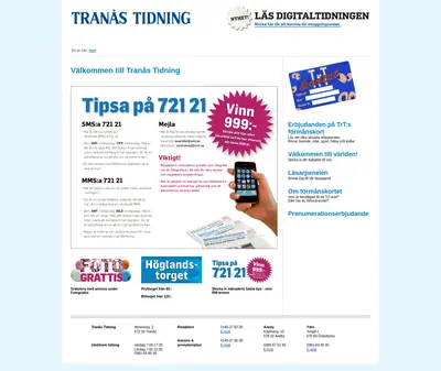 www.tranastidning.se startsida 2012
