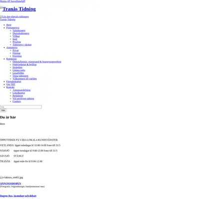www.tranastidning.se startsida 2013