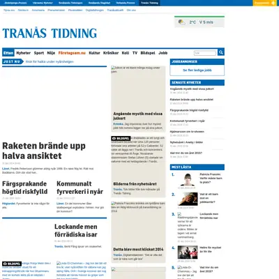 www.tranastidning.se startsida 2015