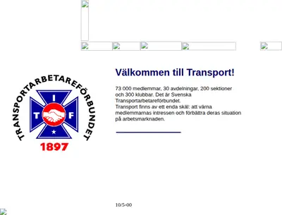 www.transport.se startsida 2000