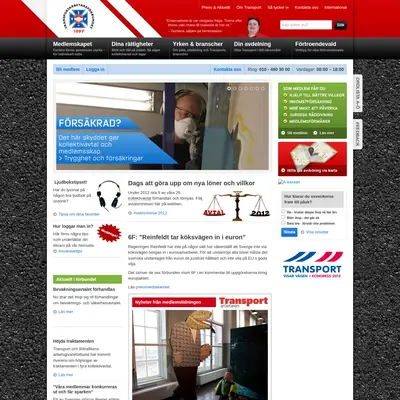 www.transport.se startsida 2012