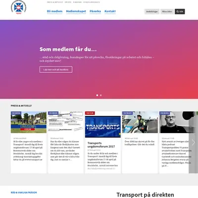www.transport.se startsida 2017