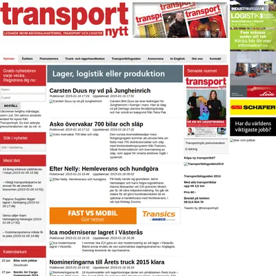 Transport-Nytt startsida 2015