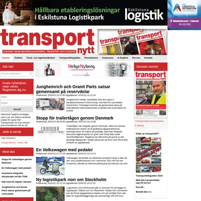 Transport-Nytt startsida 2019