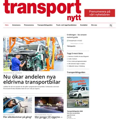 Transport-Nytt startsida 2023