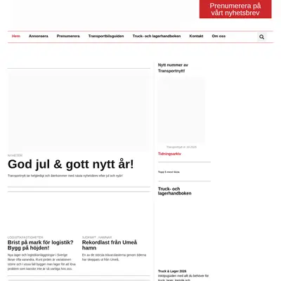Transport-Nytt startsida 2026