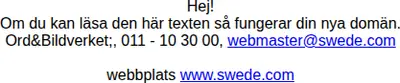 TRASDOCKAN startsida 2002