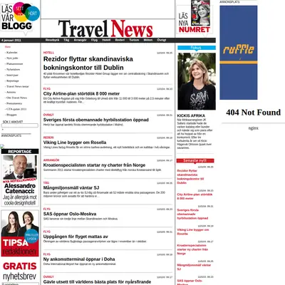 www.travelnews.se startsida 2011