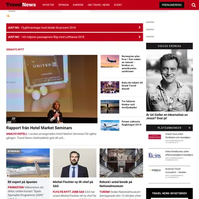 www.travelnews.se startsida 2019