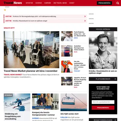 www.travelnews.se startsida 2020