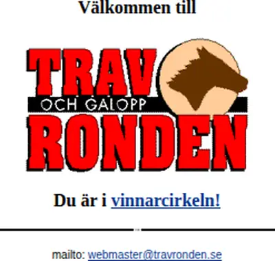 Travronden startsida 1997