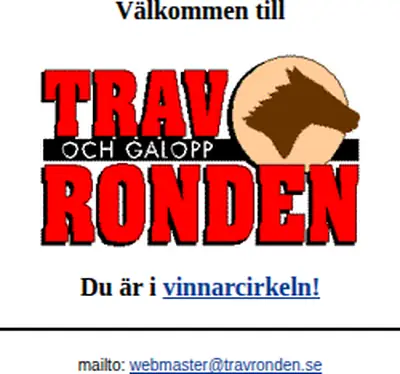 Travronden startsida 1998