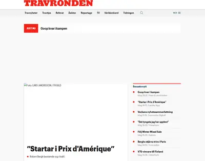 Travronden startsida 2021