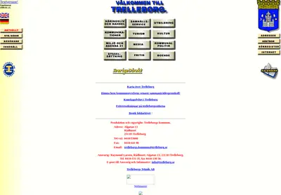 Mitt i Trelleborg startsida 1999