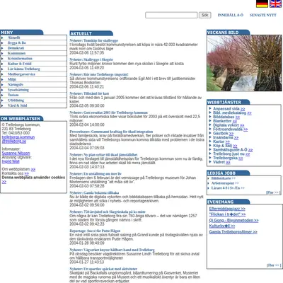 Mitt i Trelleborg startsida 2004