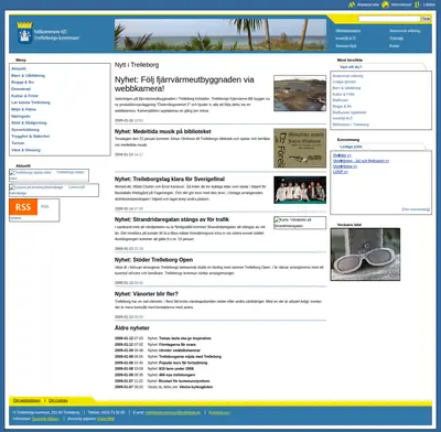 Mitt i Trelleborg startsida 2009