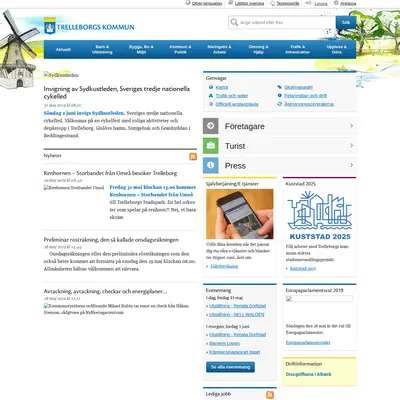 Mitt i Trelleborg startsida 2019