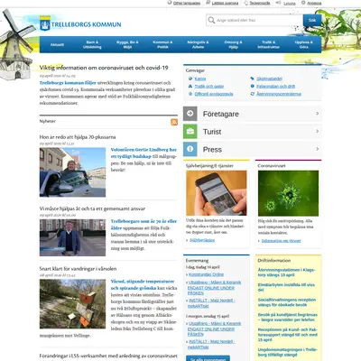 Mitt i Trelleborg startsida 2020