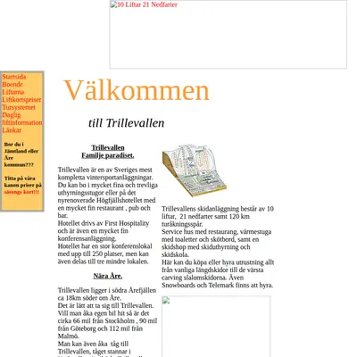 http://trillevallen.com startsida 2003