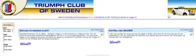 www.triumphclub.se startsida 2003