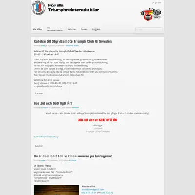 www.triumphclub.se startsida 2016