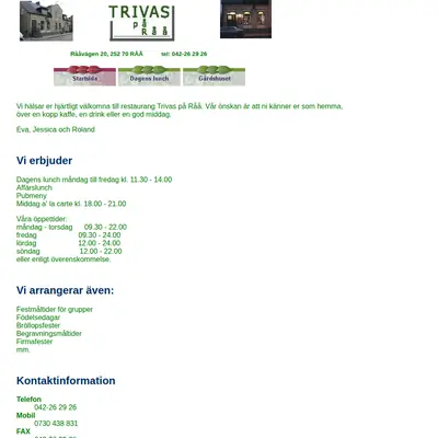 TRIVAS startsida 2002