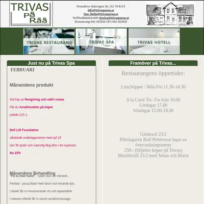 TRIVAS startsida 2007