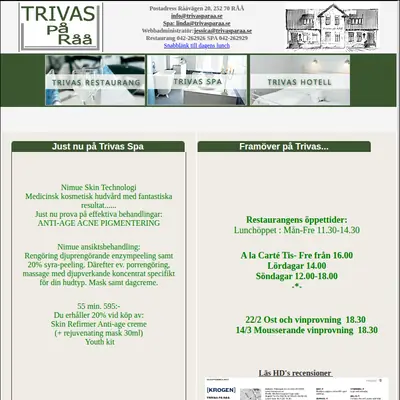 TRIVAS startsida 2008