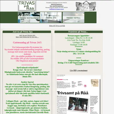 TRIVAS startsida 2010