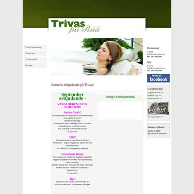 TRIVAS startsida 2011